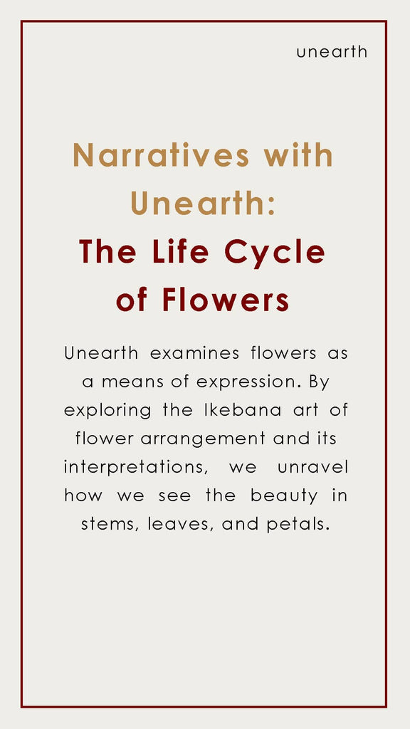 Narratives with Unearth: The Life Cycle of Flowers
