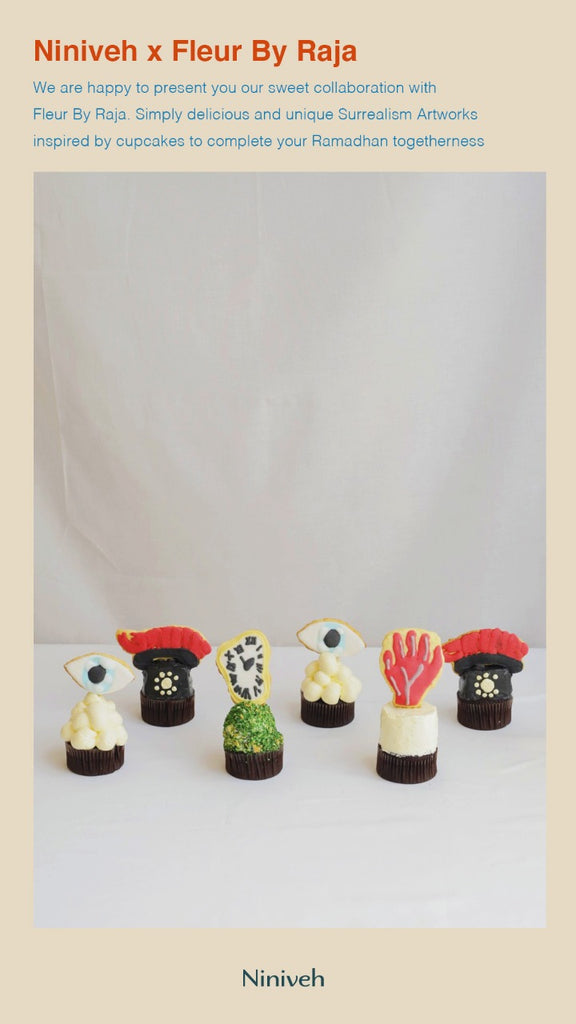 Niniveh x Fleur by Raja Eid Hamper: Surrealist Cupcakes